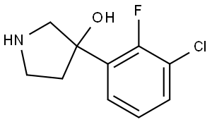 3-(3-chloro-2-fluorophenyl)pyrrolidin-3-ol Structure