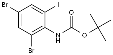 tert-butyl (2,4-dibromo-6-iodophenyl)carbamate Structure