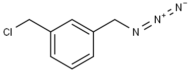 1-(azidomethyl)-3-(chloromethyl)benzene Structure