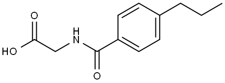 4-propylhippuric acid Structure