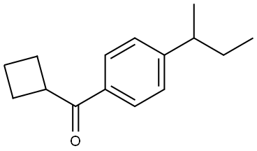 Cyclobutyl[4-(1-methylpropyl)phenyl]methanone Structure