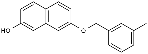 7-[(3-Methylphenyl)methoxy]-2-naphthalenol Structure