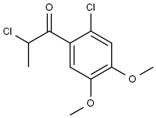 2-Chloro-1-(2-chloro-4,5-dimethoxyphenyl)-1-propanone Structure