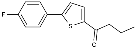 1-[5-(4-Fluorophenyl)-2-thienyl]-1-butanone Structure