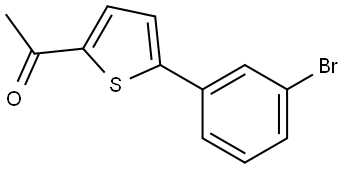 1-[5-(3-Bromophenyl)-2-thienyl]ethanone Structure