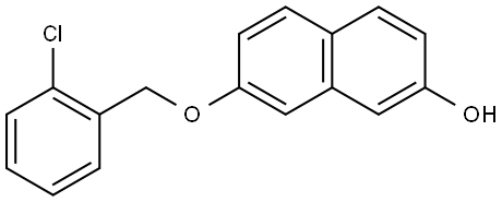 7-[(2-Chlorophenyl)methoxy]-2-naphthalenol Structure