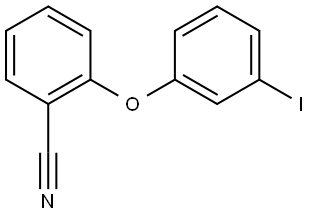 2-(3-Iodophenoxy)benzonitrile Structure