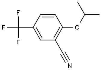 2-(1-Methylethoxy)-5-(trifluoromethyl)benzonitrile Structure