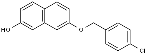 7-[(4-Chlorophenyl)methoxy]-2-naphthalenol Structure