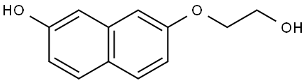 7-(2-Hydroxyethoxy)-2-naphthalenol Structure