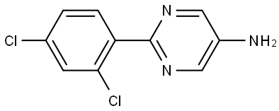 5-Pyrimidinamine, 2-(2,4-dichlorophenyl)- Structure