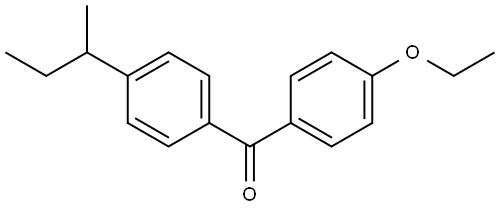 (4-Ethoxyphenyl)[4-(1-methylpropyl)phenyl]methanone Structure