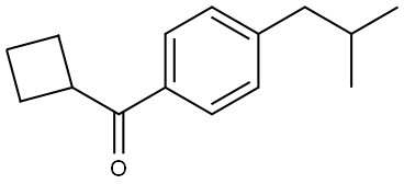 Cyclobutyl[4-(2-methylpropyl)phenyl]methanone Structure