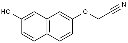 2-[(7-Hydroxy-2-naphthalenyl)oxy]acetonitrile Structure