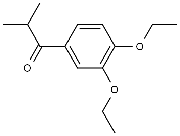 1-(3,4-diethoxyphenyl)-2-methylpropan-1-one Structure