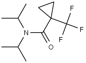 N,N-Bis(1-methylethyl)-1-(trifluoromethyl)cyclopropanecarboxamide Structure