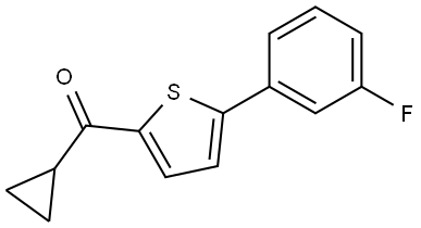 Cyclopropyl[5-(3-fluorophenyl)-2-thienyl]methanone Structure