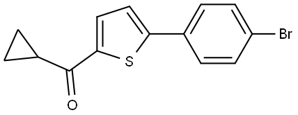 5-(4-Bromophenyl)-2-thienyl]cyclopropylmethanone Structure