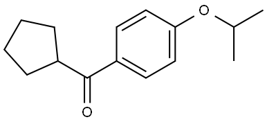 Cyclopentyl[4-(1-methylethoxy)phenyl]methanone Structure