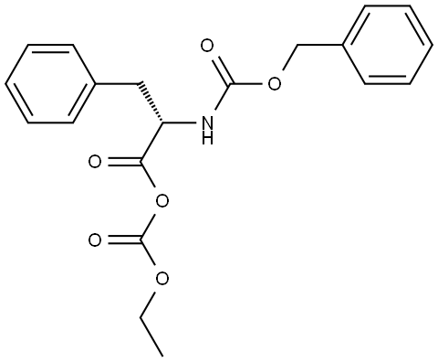 L-Phenylalanine, N-[(phenylmethoxy)carbonyl]-, anhydride with ethyl hydrogen carbonate Structure