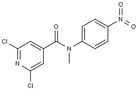 2,6-dichloro-N-methyl-N-(4-nitrophenyl)isonicotinamide Structure