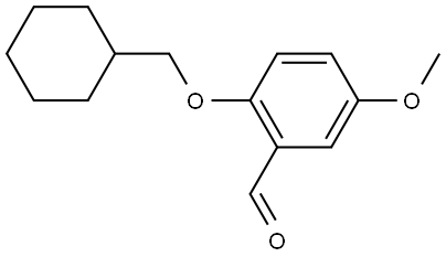 2-(Cyclohexylmethoxy)-5-methoxybenzaldehyde Structure