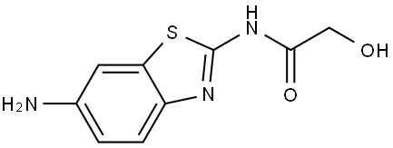 N-(6-Aminobenzo[d]thiazol-2-yl)-2-hydroxyacetamide Structure