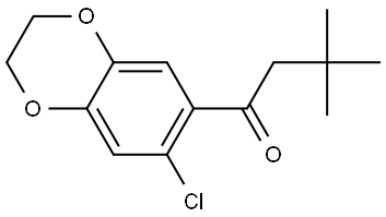 1-(7-Chloro-2,3-dihydro-1,4-benzodioxin-6-yl)-3,3-dimethyl-1-butanone Structure