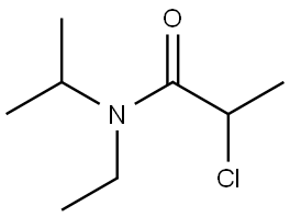 2-Chloro-N-ethyl-N-(1-methylethyl)propanamide Structure