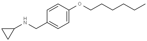 N-Cyclopropyl-4-(hexyloxy)benzenemethanamine Structure