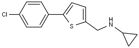 5-(4-Chlorophenyl)-N-cyclopropyl-2-thiophenemethanamine Structure