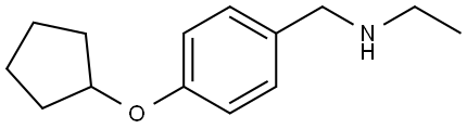 4-(Cyclopentyloxy)-N-ethylbenzenemethanamine Structure