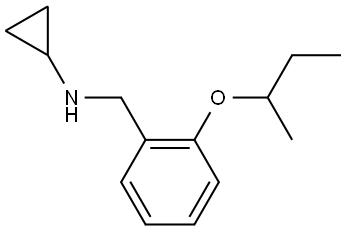 N-Cyclopropyl-2-(1-methylpropoxy)benzenemethanamine Structure