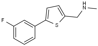 5-(3-Fluorophenyl)-N-methyl-2-thiophenemethanamine Structure