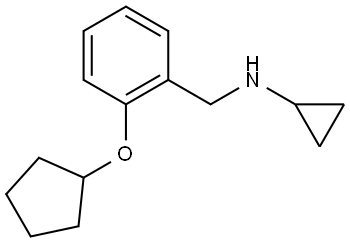 2-(Cyclopentyloxy)-N-cyclopropylbenzenemethanamine Structure