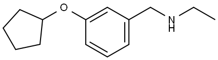 3-(Cyclopentyloxy)-N-ethylbenzenemethanamine Structure