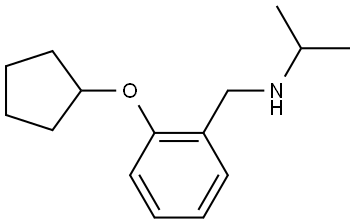 2-(Cyclopentyloxy)-N-(1-methylethyl)benzenemethanamine 구조식 이미지