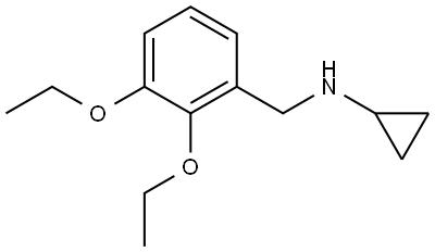 N-Cyclopropyl-2,3-diethoxybenzenemethanamine Structure