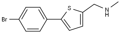 5-(4-Bromophenyl)-N-methyl-2-thiophenemethanamine Structure