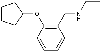 2-(Cyclopentyloxy)-N-ethylbenzenemethanamine Structure