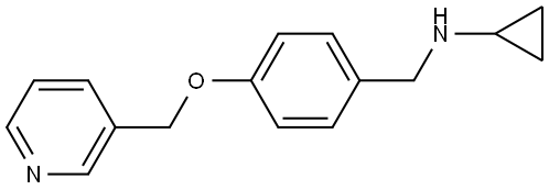 N-Cyclopropyl-4-(3-pyridinylmethoxy)benzenemethanamine Structure