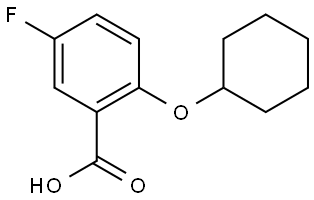 2-(cyclohexyloxy)-5-fluorobenzoic acid Structure