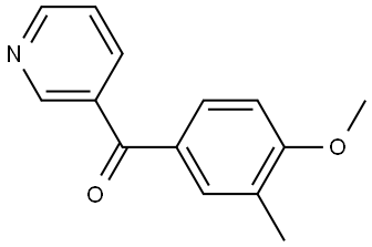 (4-methoxy-3-methylphenyl)(pyridin-3-yl)methanone Structure