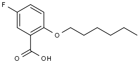 5-fluoro-2-(hexyloxy)benzoic acid Structure