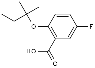 5-fluoro-2-(tert-pentyloxy)benzoic acid Structure