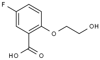 5-fluoro-2-(2-hydroxyethoxy)benzoic acid Structure