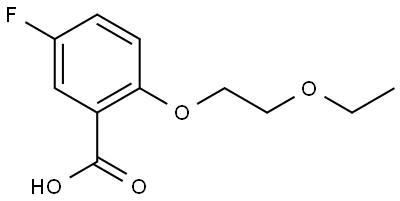 2-(2-ethoxyethoxy)-5-fluorobenzoic acid Structure