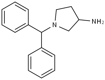 1-benzhydrylpyrrolidin-3-amine Structure