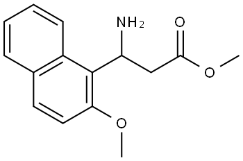 METHYL 3-AMINO-3-(2-METHOXYNAPHTHALEN-1-YL)PROPANOATE Structure