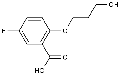 5-fluoro-2-(3-hydroxypropoxy)benzoic acid Structure